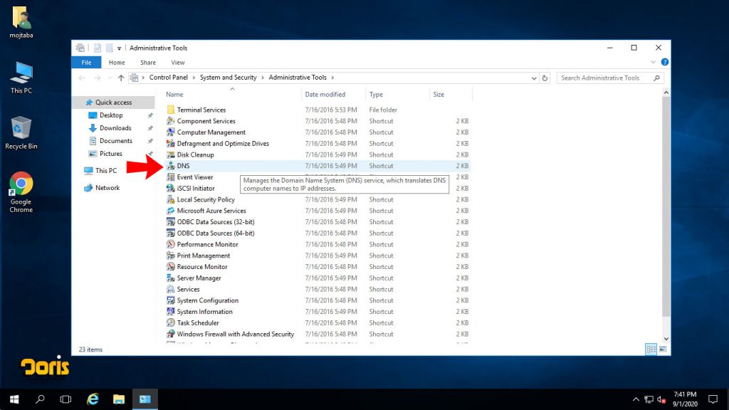 راهنمای تصویری نصب DNS در ویندوز سرور 2016