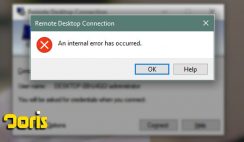 آموزش رفع خطای an internal error has occurred