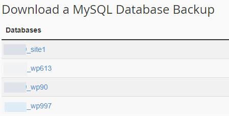 بکاپ از SQL در سی پنل